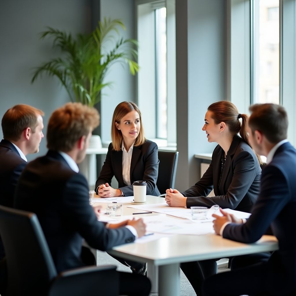 Unser Expertenteam bei einer Beratungssitzung